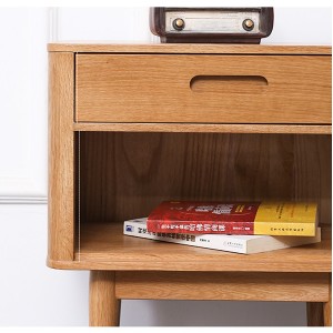 Multi-layer storage solid wood side cabinet