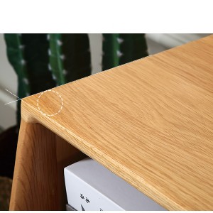 Polishing the rounded corners of the TV cabinet will not harm your family’s health