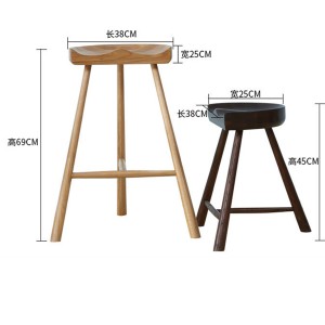 Kombinacija visokega in nizkega barskega stola