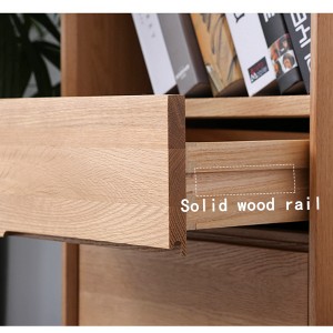 The drawers are made of solid wood slide rails, which make it easier to push and pull.