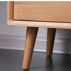 The thick solid wood tilt cabinet legs are designed with a reasonable tilt angle according to the load characteristics of the cabinet to increase the bearing capacity