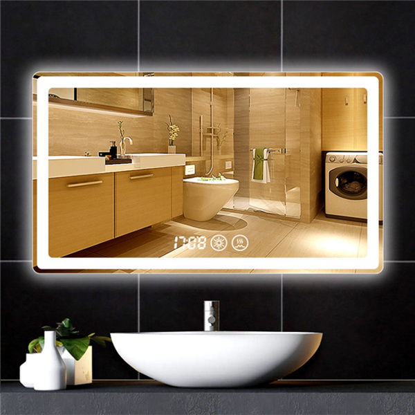 1. Start a new smart life
This mirror is a smart mirror. There are smart touch, time display, smart touch, Bluetooth call, one-key anti-fog and other functions. full functioning. Life is convenient.
