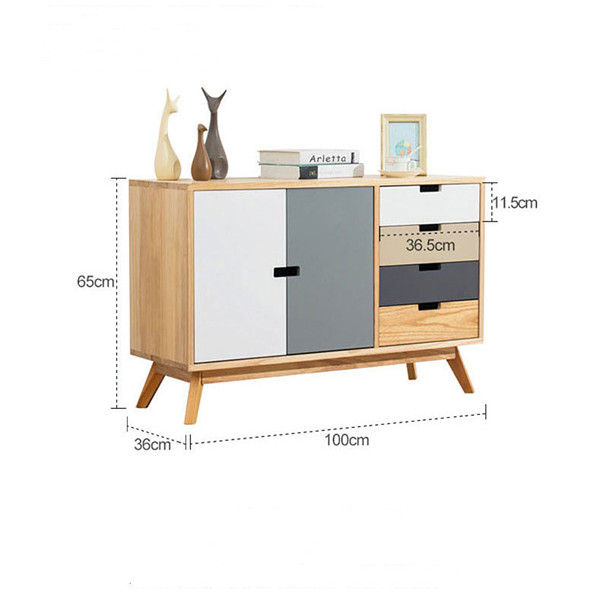#Product name: solid wood side cabinet
#Product Number: Amal-0503
#Product material: solid wood
#Product contains: coffee table + legs + installation accessories
#Product size: 100*36*65cm
#Packing and transportation: whole package
#Place of Origin: Weifang, Shandong
#Product weight: about 35kg
