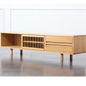 Modern round stick sliding door TV cabinet can be matched with various styles of furniture