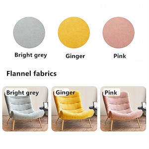 Les canapés de ces trois couleurs sont en tissu de flanelle.
