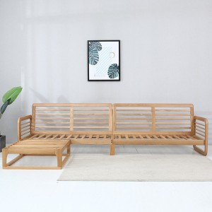 Assemblable solid wood sofa