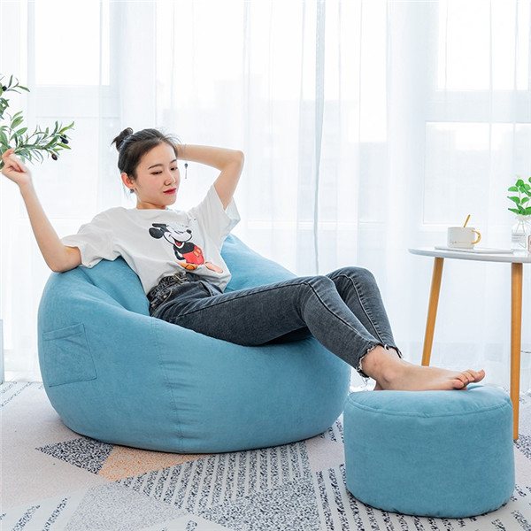 ຊື່ສິນຄ້າ: Lazy bean bag sofa cover Model: Amal-0414 Product material: cotton and linen ຂະໜາດສິນຄ້າ: 70*80cm, 80*90cm, 90*110cm, 100*120cm, 32*20cm(ottoman) ນ້ຳໜັກສິນຄ້າ: 0.3kg -0.6kg ສີ: ຫຼາຍສີ ການຫຸ້ມຫໍ່: ການຫຸ້ມຫໍ່ມາດຕະຖານ