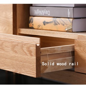 The wooden slide rail pulls smoothly, saving time and effort
