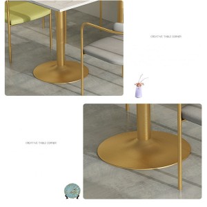 Creative table legs. Golden table legs. Have creative shapes and beautiful curves. The material is wrought iron, simple and elegant. Improve our taste in life. 