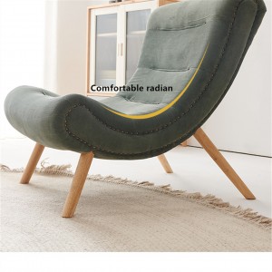The seat part of the recliner sofa is designed with a comfortable arc